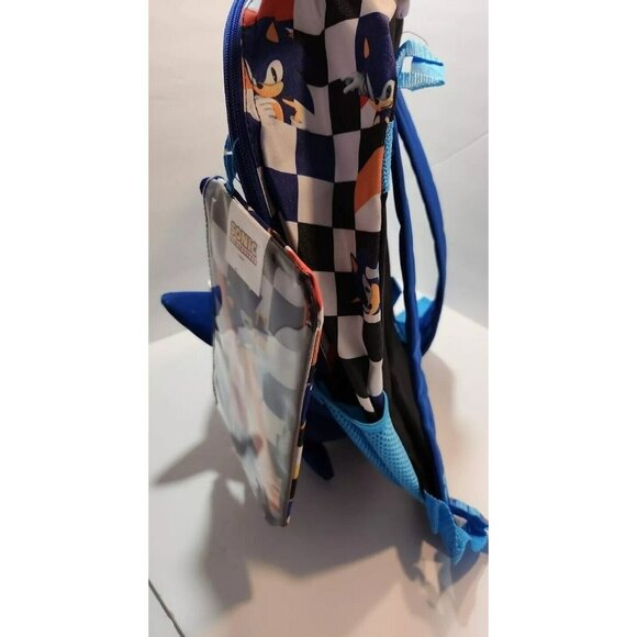 Sonic The Hedgehog "Gotta Go Fast" 5 Piece Set Backpack NWT - Picture 9 of 9